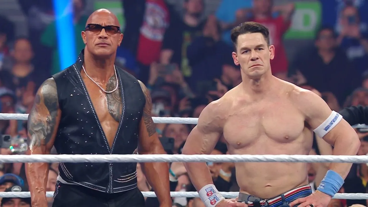  WWE John Cena turns ‘HEEL’ at Elimination Chamber 2025, joins hands with Final Boss ‘The Rock’ Photograph: (X) 