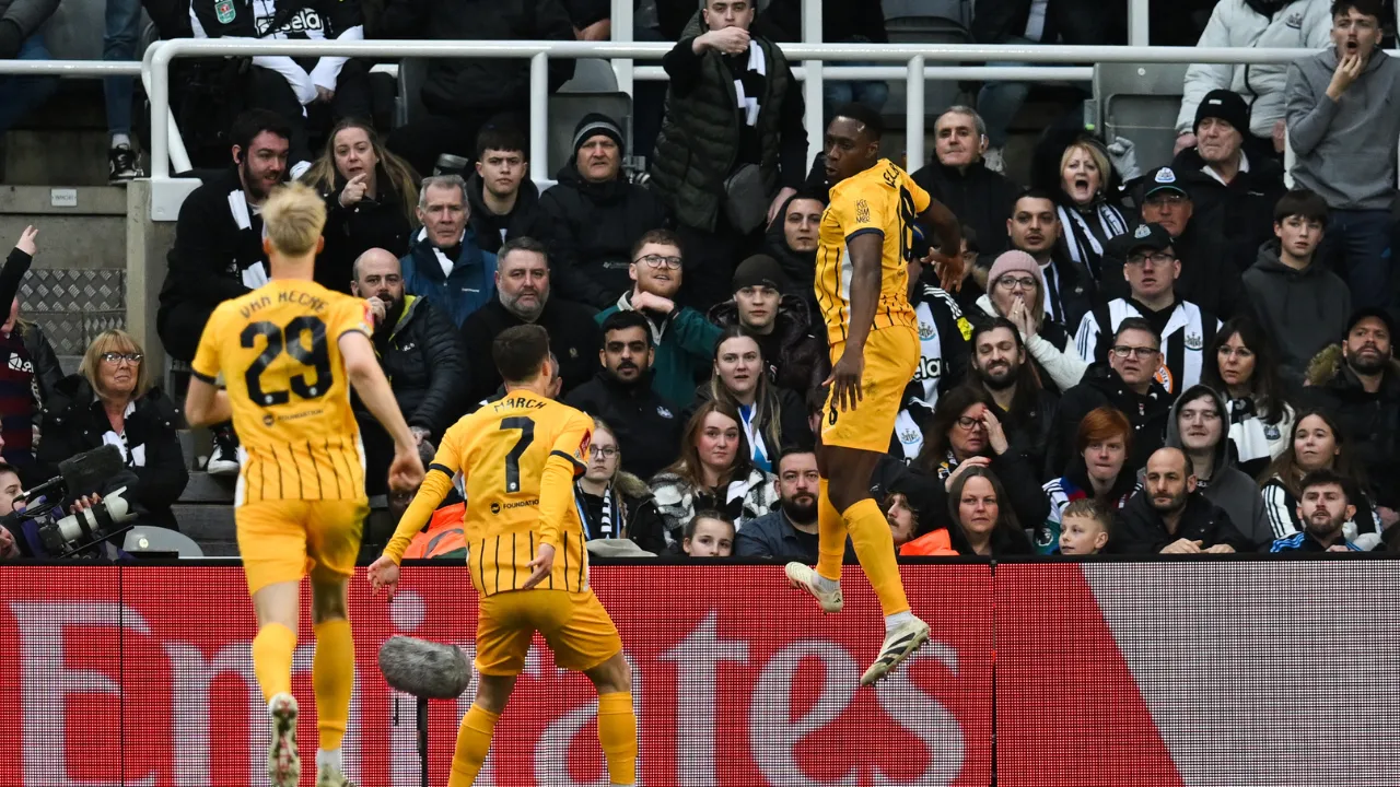 Danny Welbeck celebrates his goal Photograph: (AFP) 