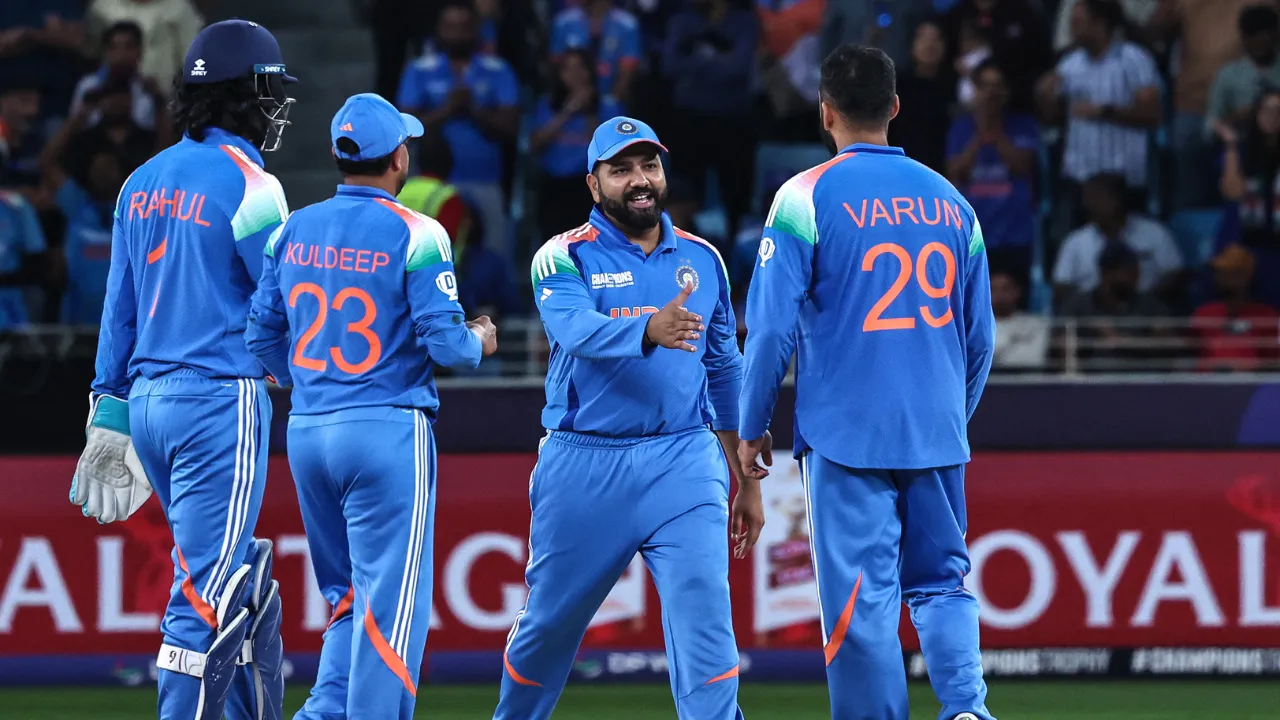 Rohit Sharma during the game against New Zealand Photograph: (AFP) 