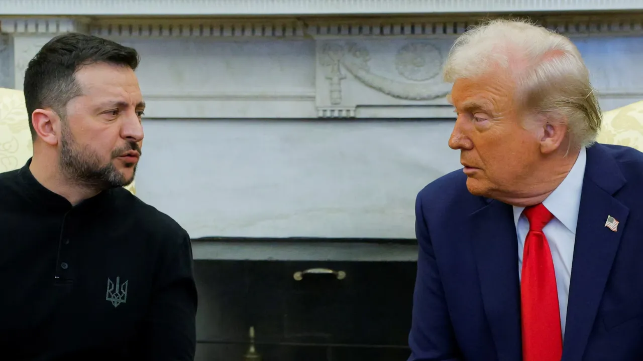  US President Donald Trump and Ukrainian President Volodymyr Zelensky Photograph: (Reuters) 