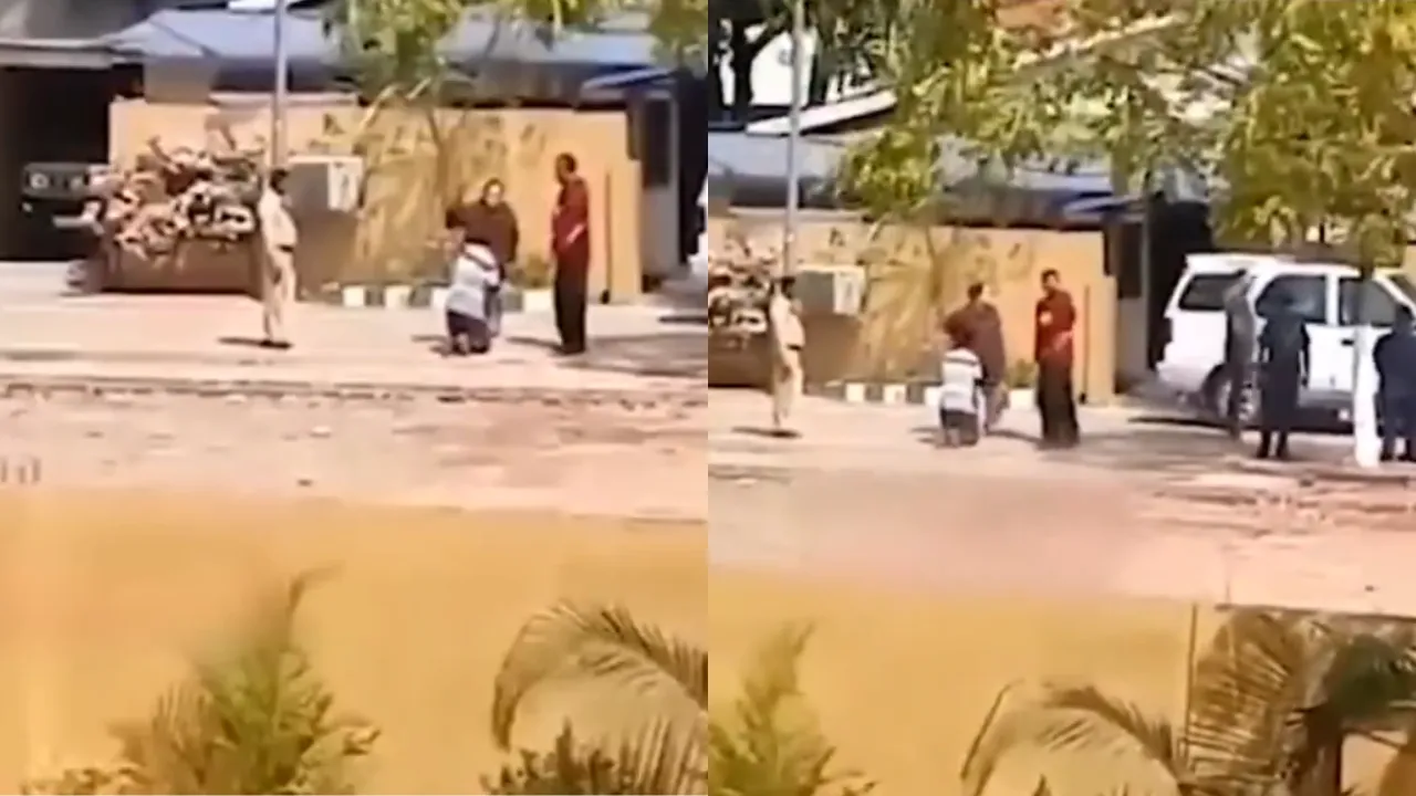  Screenshots of video purportedly showing Prajoyeeta Kashyap, the daughter of Assam former chief minister Prafulla Kumar Mahanta assaulting a driver with a slipper while hurling abuses at him. Photograph: (WION Web Team) 