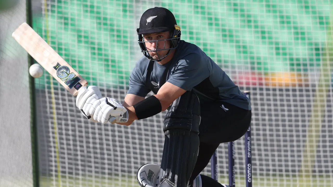  New Zealand player attend a training session Photograph: (X (@BLACKCAPS)) 