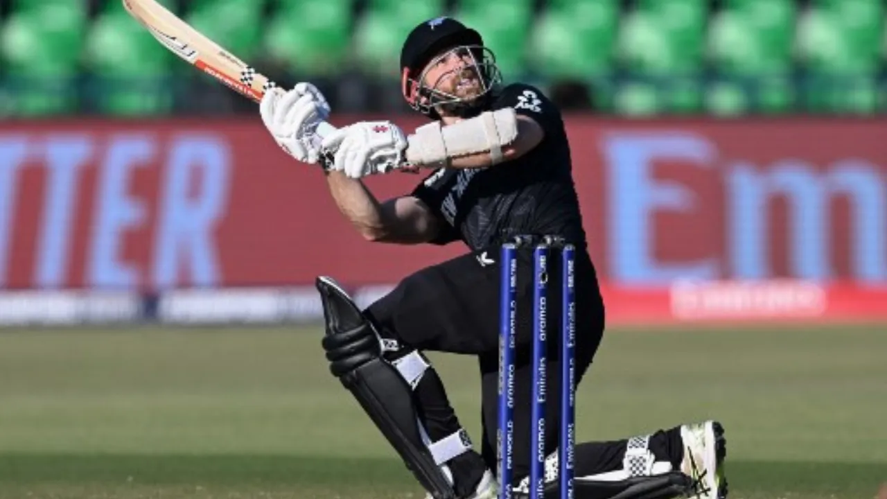  Kane Williamson in action against South Africa on Wednesday Photograph: (AFP) 