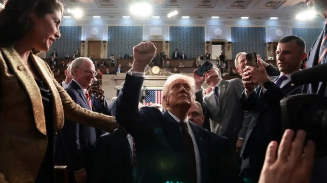  Top quotes from US President Donald Trump's Congress speech Photograph: (AFP) 