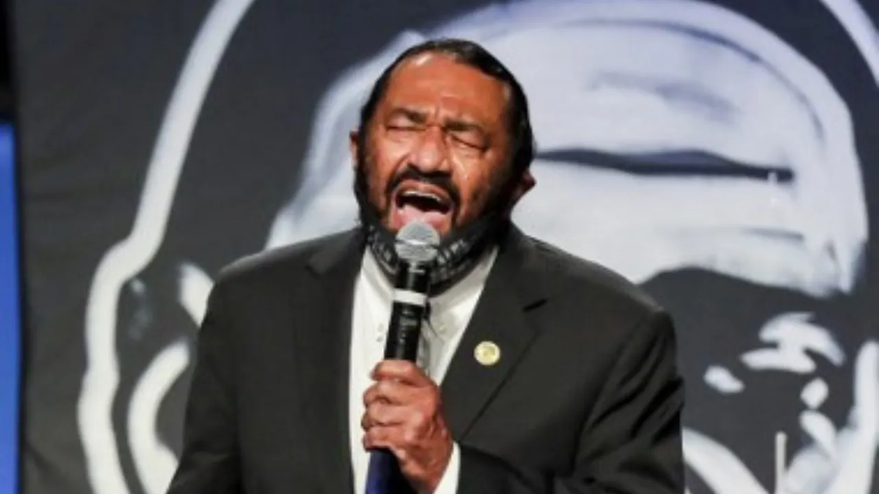  After Green was removed, several House Democrats followed him out of the House chamber. Photograph: (AFP) 