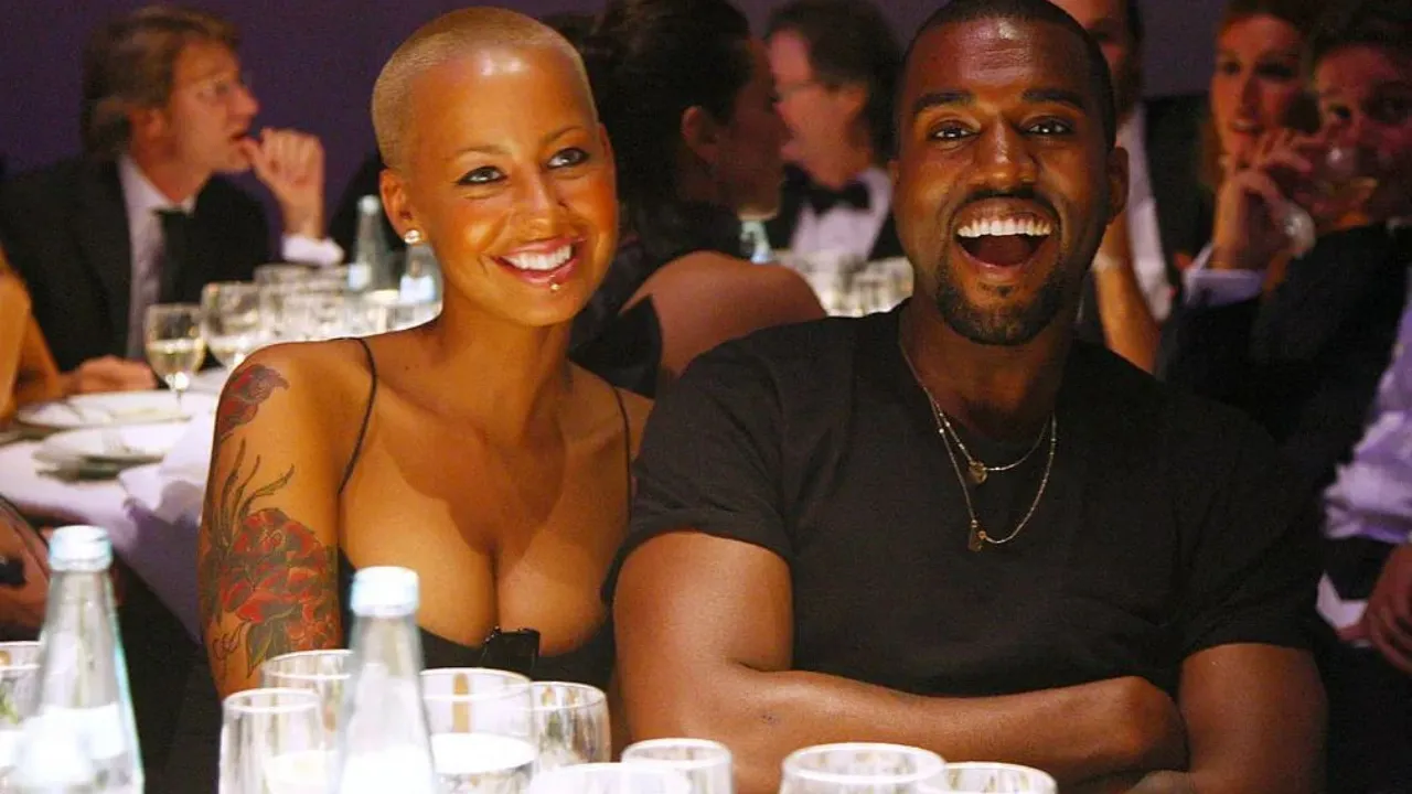  File image of Amber Rose and Kanye West Photograph: (X) 
