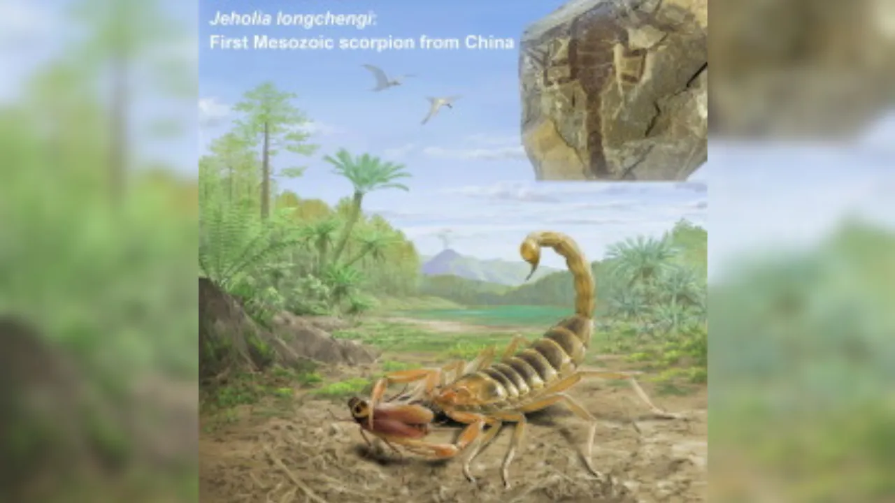  Scorpion fossil Photograph: (sciencedirect.com) 