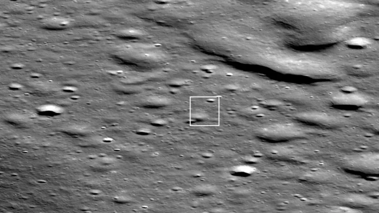  NASA’s Lunar Reconnaissance Orbiter took a photo of the Blue Ghost lander. Photograph: (NASA/GSFC/Arizona State University) 