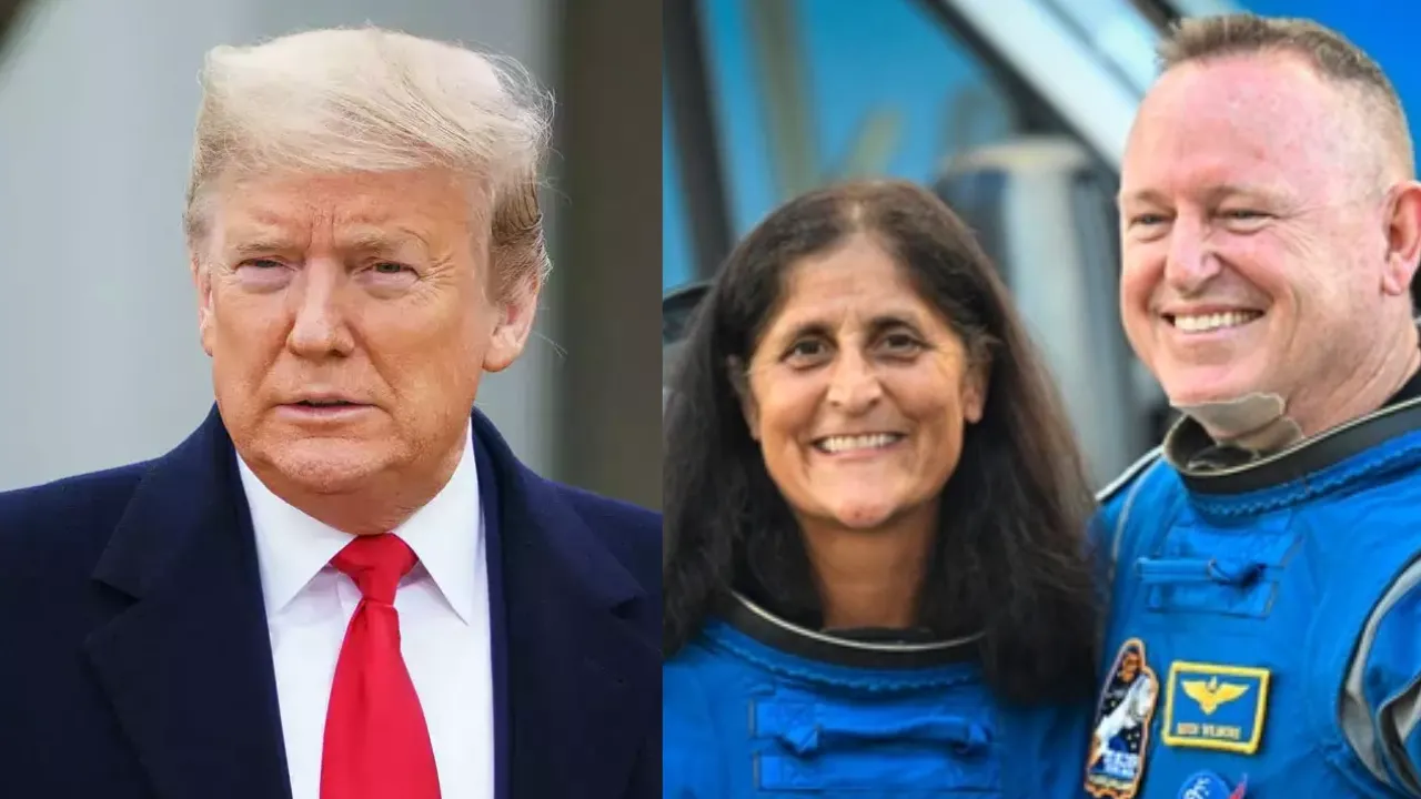  During his address in the Oval Office, the US President promised to bring back the two astronauts back to Earth after nine months at the International Space Station (ISS). Photograph: (AFP) 