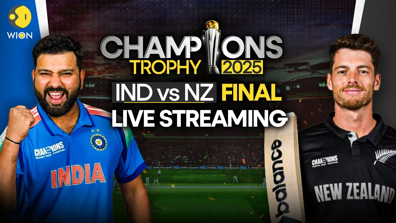  IND vs NZ Free Live Streaming  When and where to watch Champions Trophy 2025 final India vs New Zealand live online 