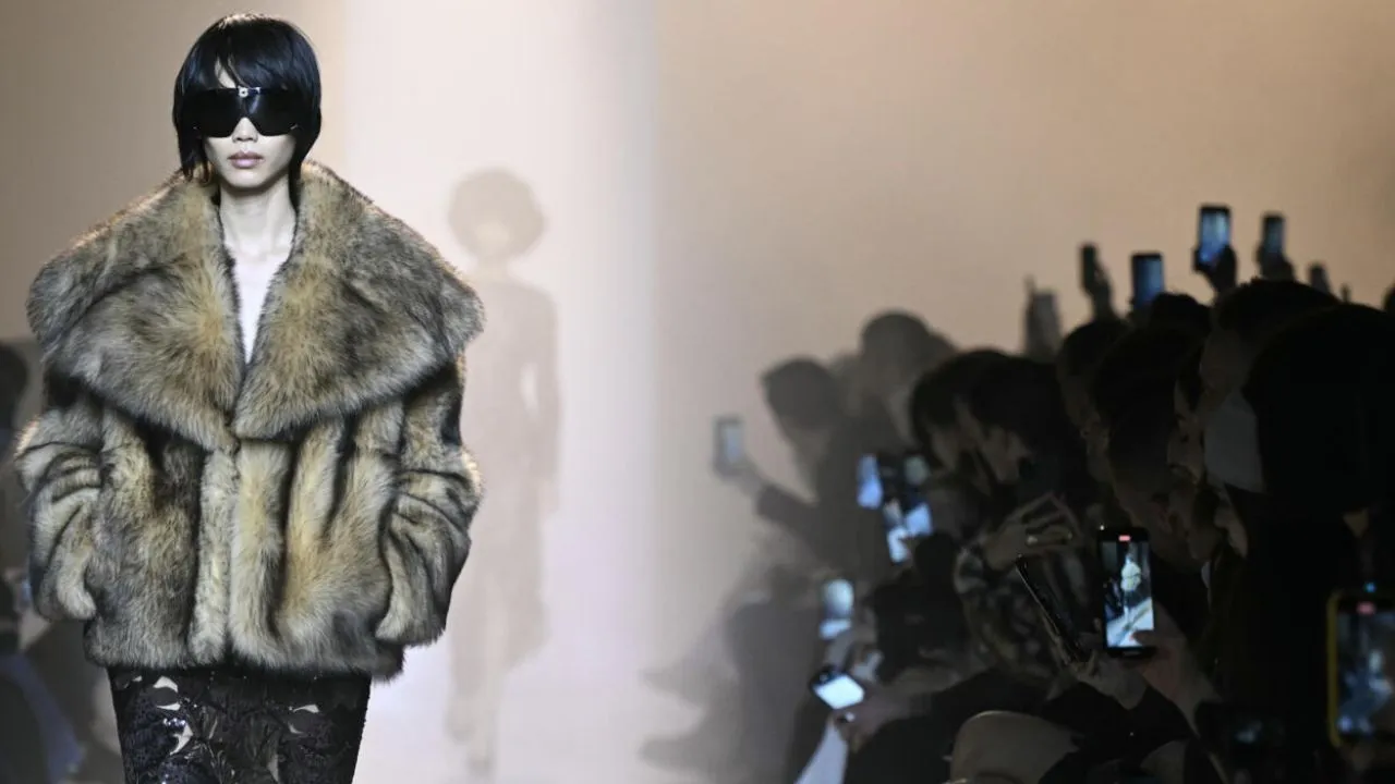  Hermes show Photograph: (AFP) 