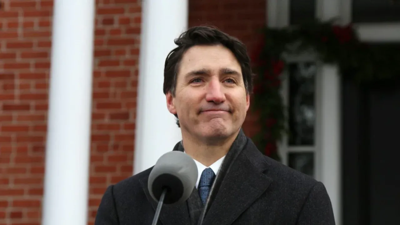  During the Liberal leadership event in Ottawa, Trudeau was invited by his daughter on the stage to speak. In a video circulated on the social media platform X, he was seen dabbing his eyes with tissues.  Photograph: (AFP) 