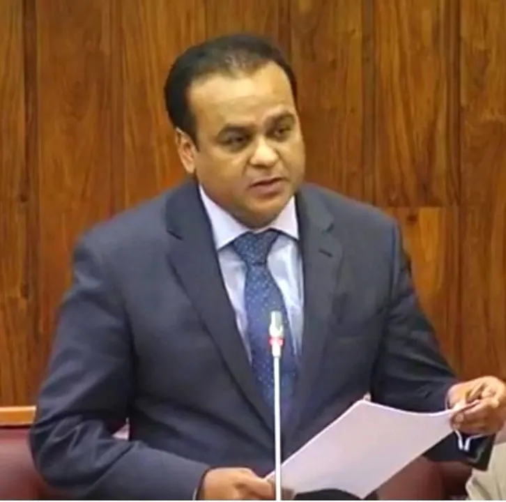  Mauritius Foreign Minister Dhananjay Ritish Ramful  Photograph: (X\ @RitishRamful) 