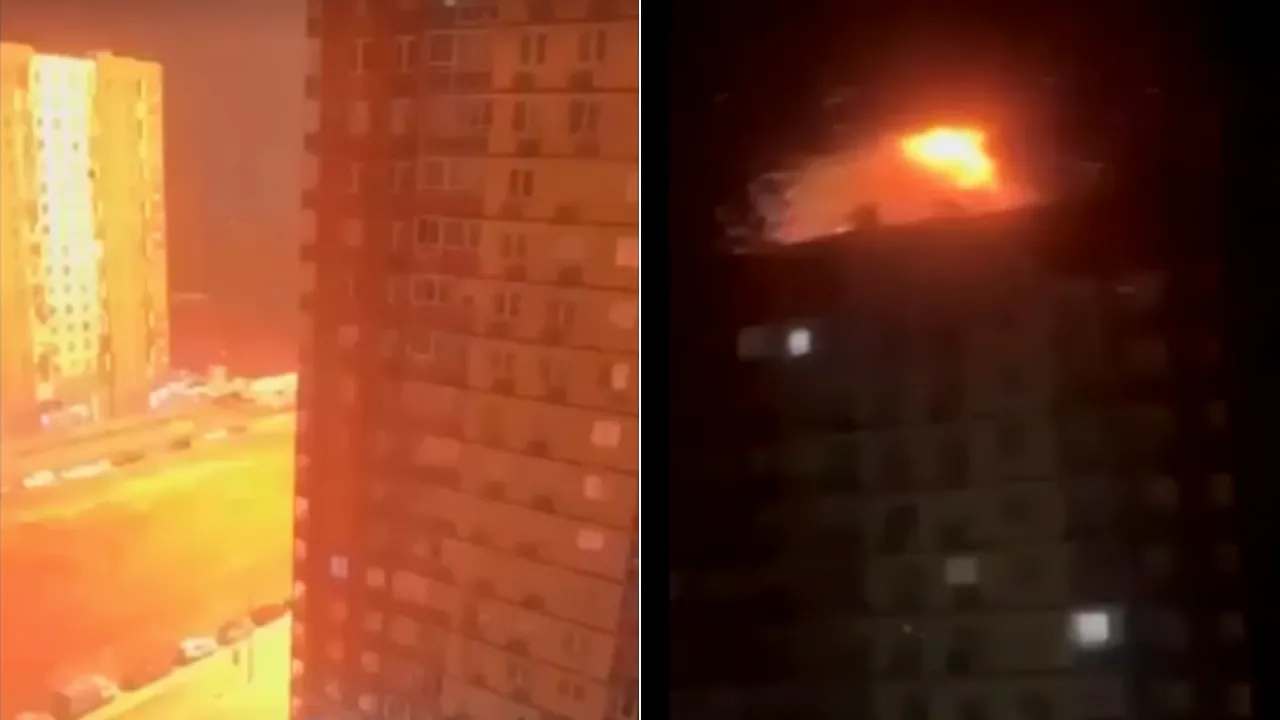  Russian officials claimed that at least one person has been killed, three injured and several apartments were damaged in an overnight Ukrainian drone attack.  Photograph: (Reuters) 