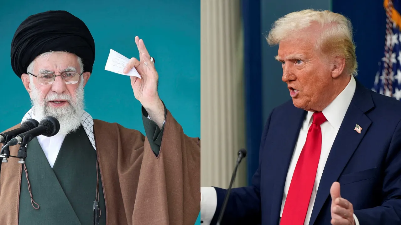  Iran’s Supreme Leader Ayatollah Ali Khamenei and US President Donald Trump Photograph: (Reuters) 