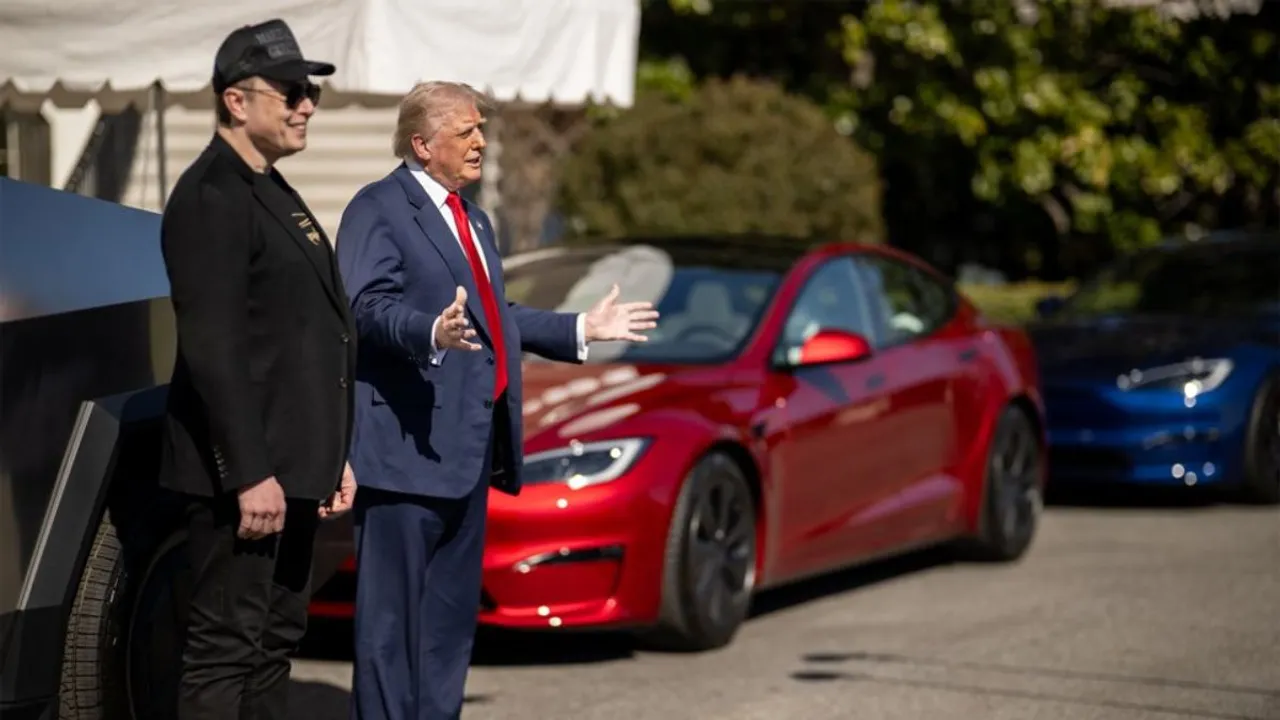  Trump buys Tesla, says he didn't ask Musk for a discount. Photograph: (X) 