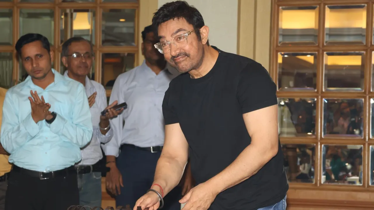  Aamir Khan at meet and greet even with the media Photograph: (X) 