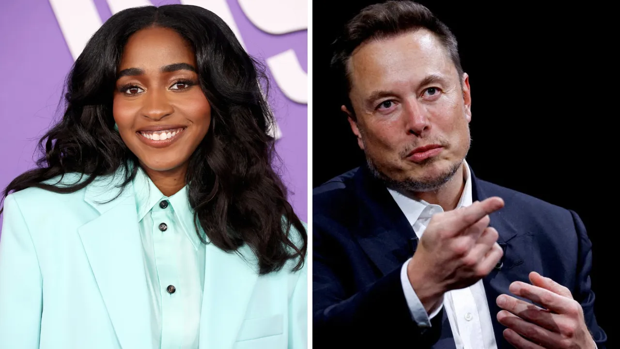  File images of Ayo Edibiri and Elon Musk Photograph: (Instagram) 