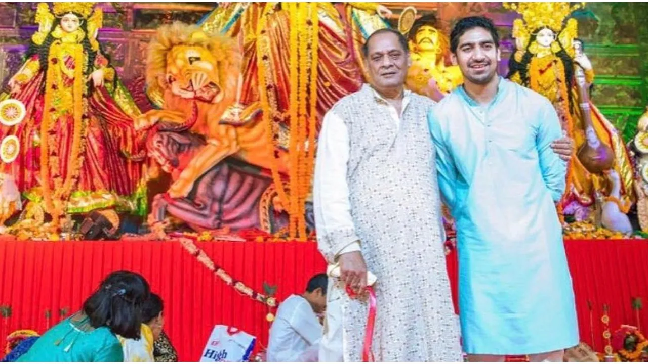  File image of Deb Mukherjee with Ayan Mukerji Photograph: (X) 
