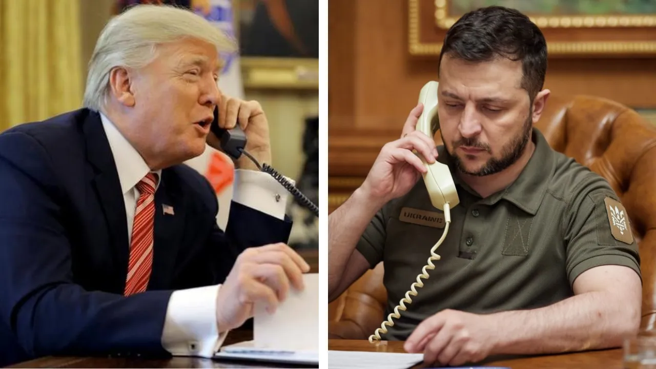 US President Donald Trump and Ukrainian President Volodymyr Zelensky Photograph: (Reuters/Ukraine president website) 