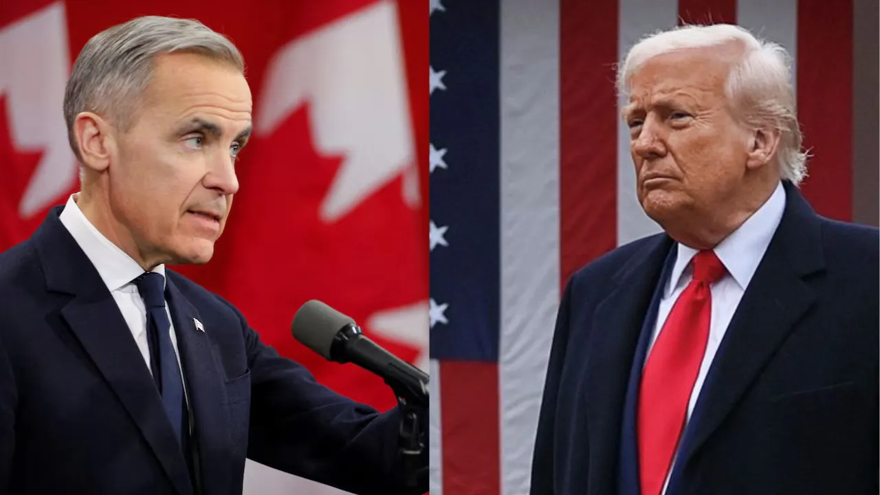  Canada Prime Minister Mark Carney and US President Donald Trump Photograph: (Reuters) 