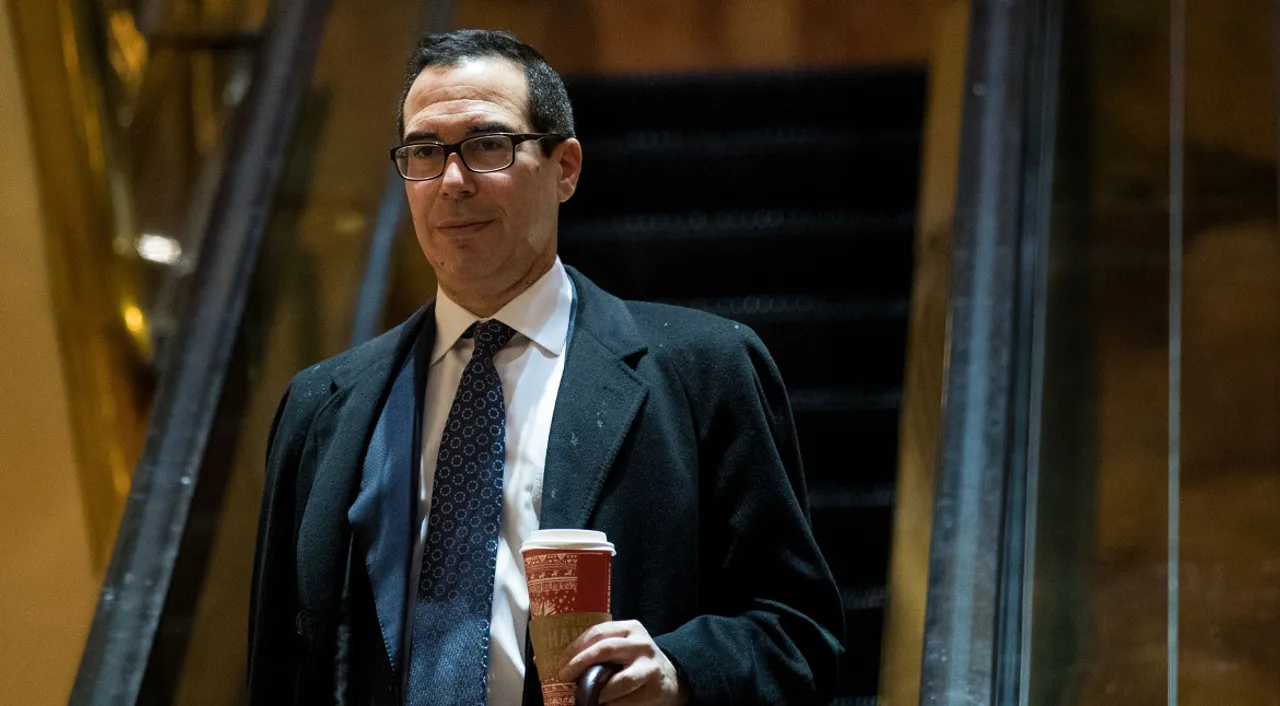  Steven Mnuchin was also finance chairman for the Trump campaign. Photograph:(Getty) 