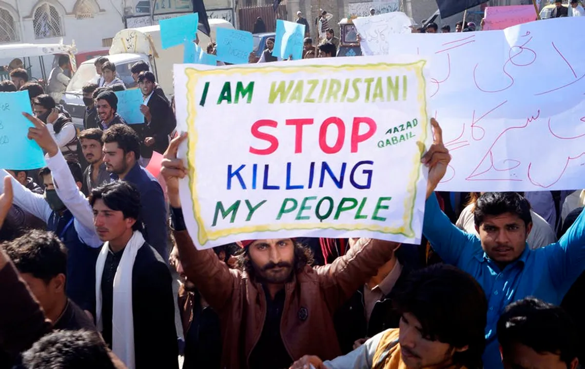  Pashtun protesters in Pakistan Photograph:(Others) 