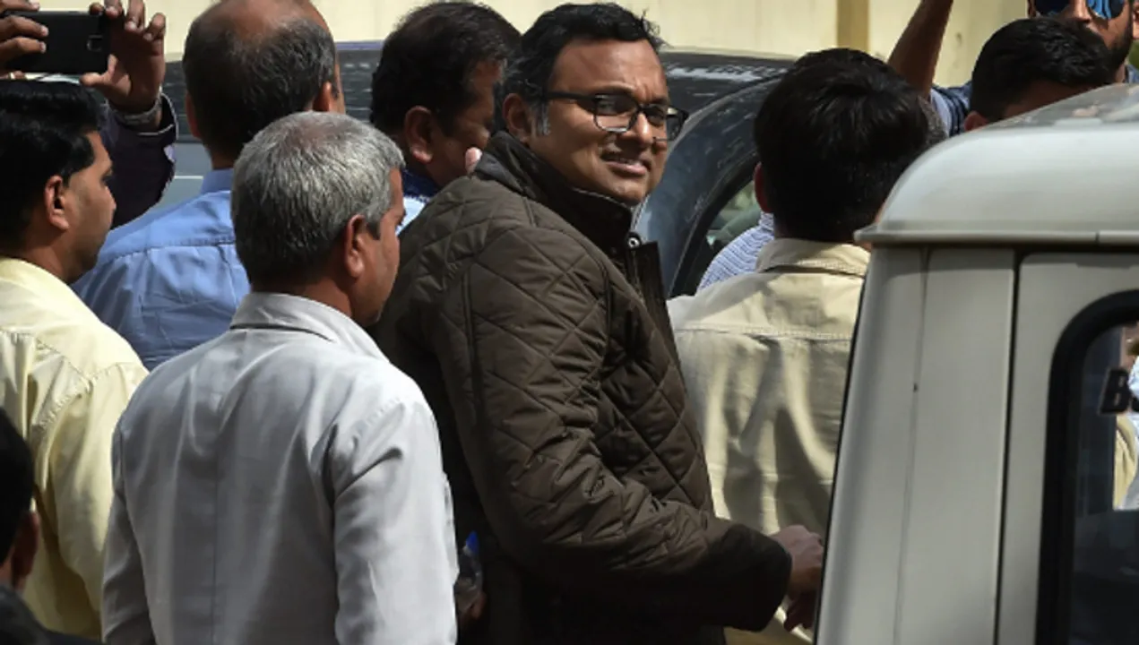  Karti Chidambaram Photograph:(PTI) 