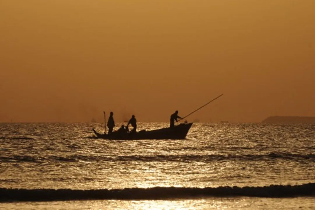  Fishing for danger Photograph:(AFP) 