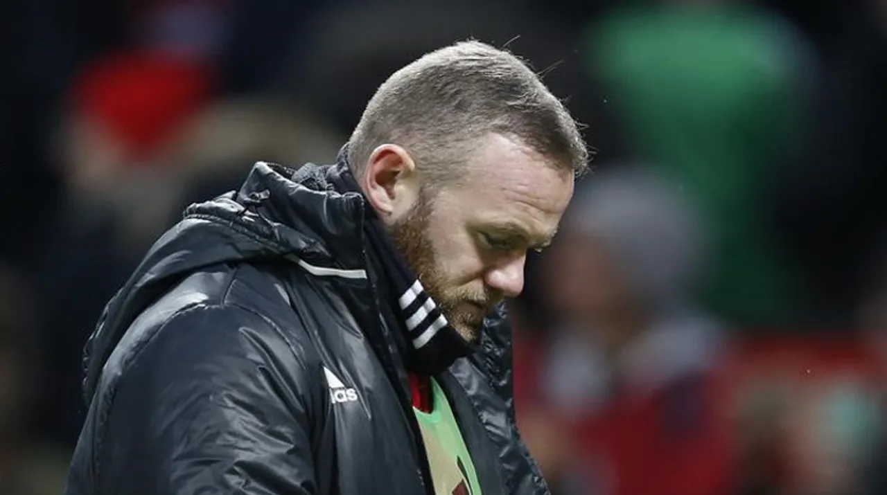  Wayne Rooney was not fit enough to join his team for their Europa League clash with Saint-Etienne on February 22. Photograph:(Reuters) 