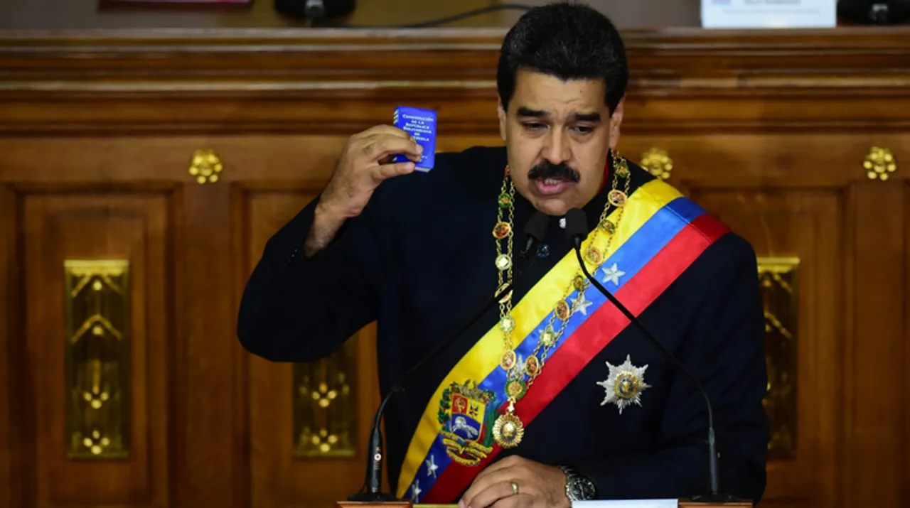 Venezuelan leader Nicolas Maduro Photograph:(AFP) 