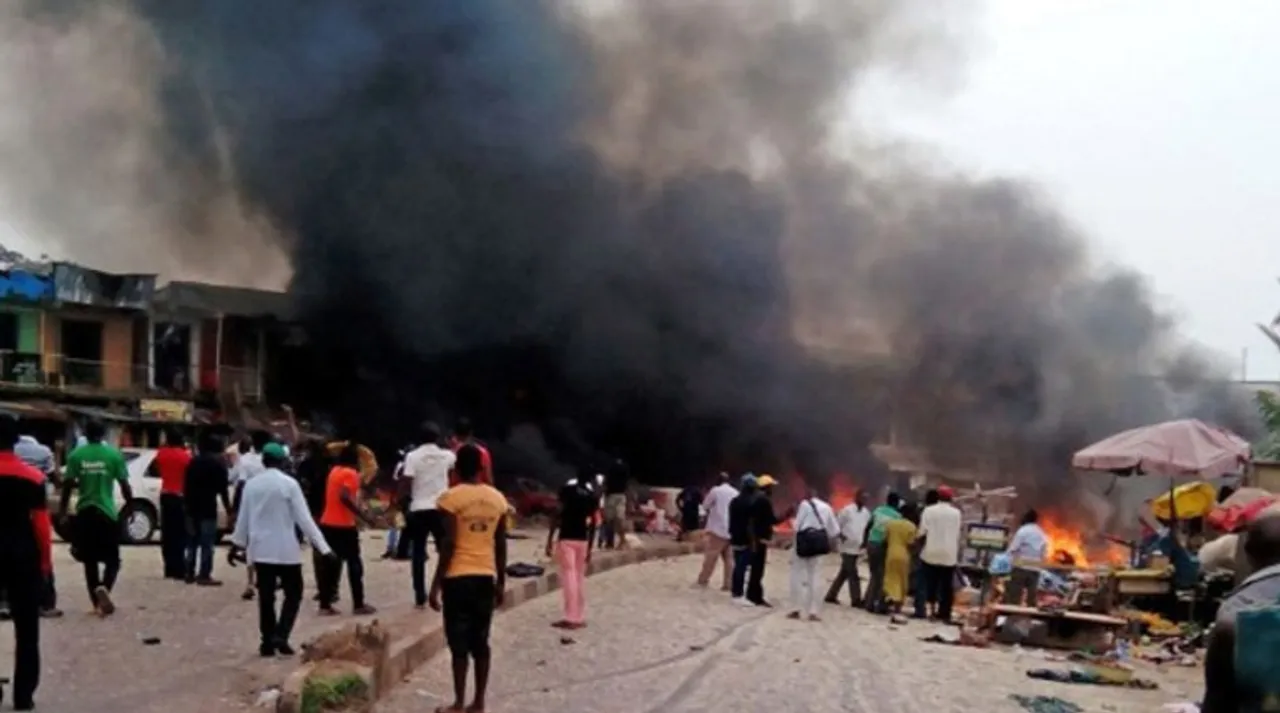  Nigeria suicide attack Photograph:(Zee News Network) 