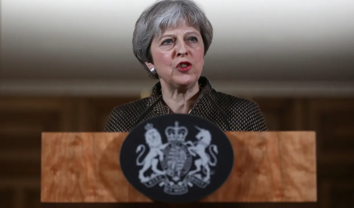  British PM Theresa May Photograph:(Reuters) 