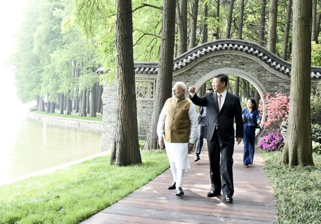  Xi Jinping, Modi Photograph:(Reuters) 