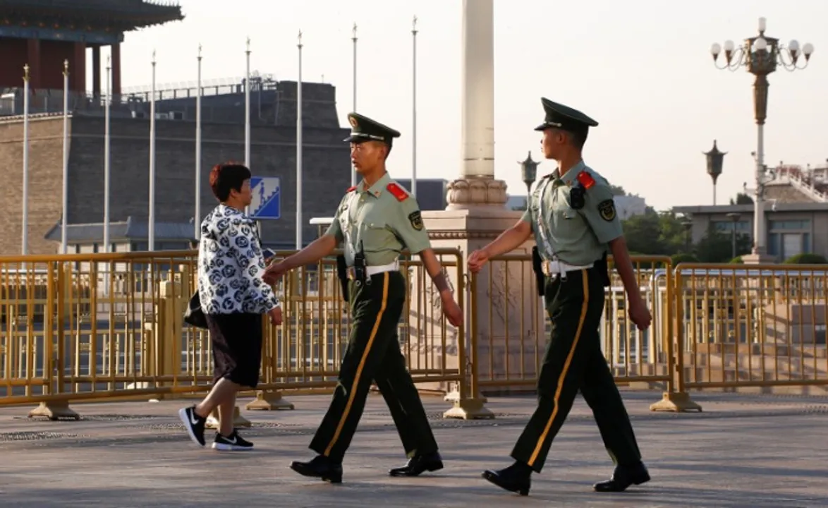  Tiananmen Square anniversary Photograph:(Reuters) 