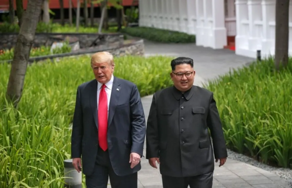  Trump Kim Photograph:(Reuters) 