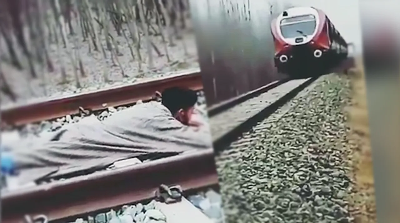  Watch: Kashmiri youth apologises for death-defying train stunt that went viral Photograph:(WION Web Team) 