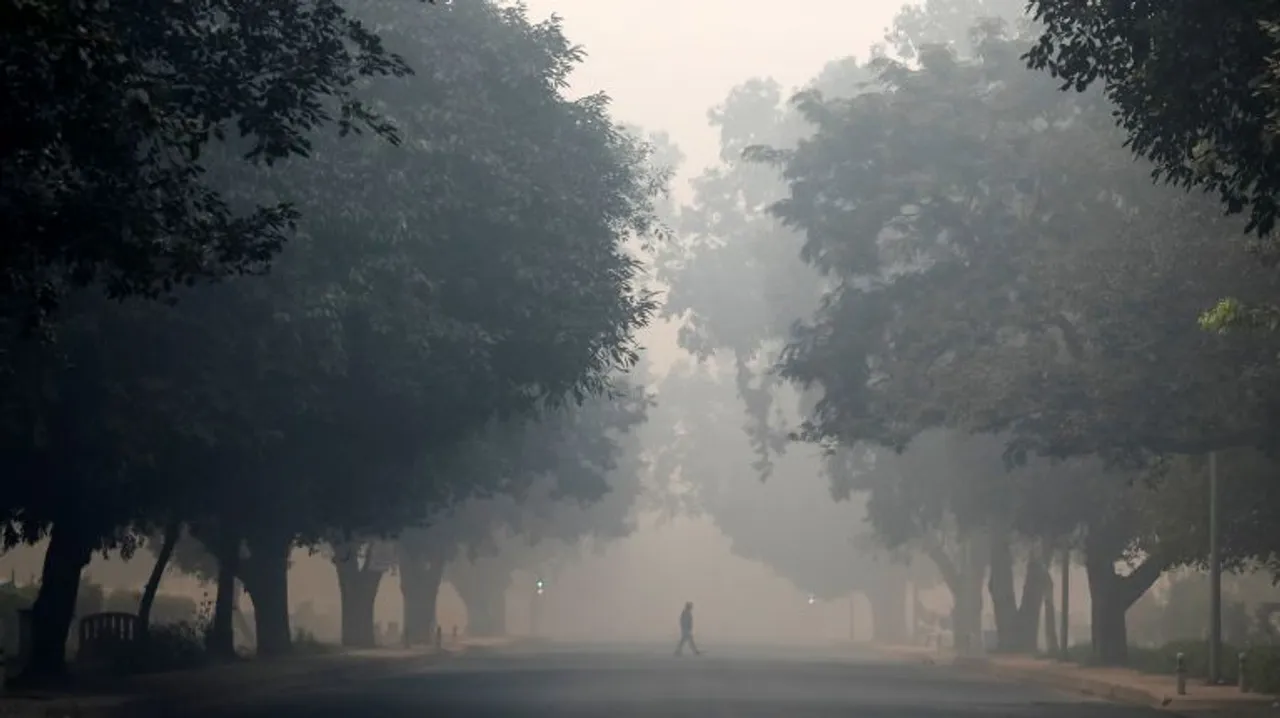  Delhi smog Photograph:(Reuters) 