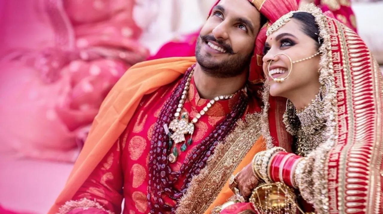  Deepika Padukone and Ranveer Singh during their wedding ceremony (Image via Instagram/@RanveerSingh) Photograph:(WION Web Team) 