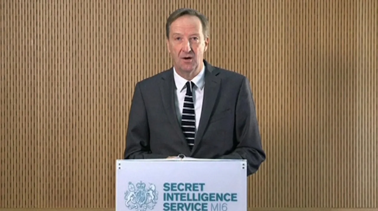  File photo MI6 chief Alex Younger. Photograph:(Reuters) 