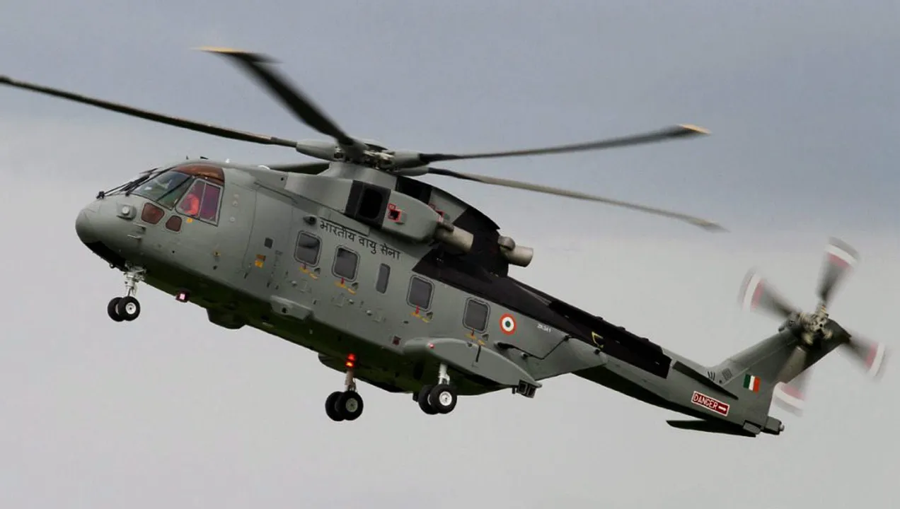 A file photo of AgustaWestland (AW101) VVIP Airforce Helicopter Photograph:(PTI) 
