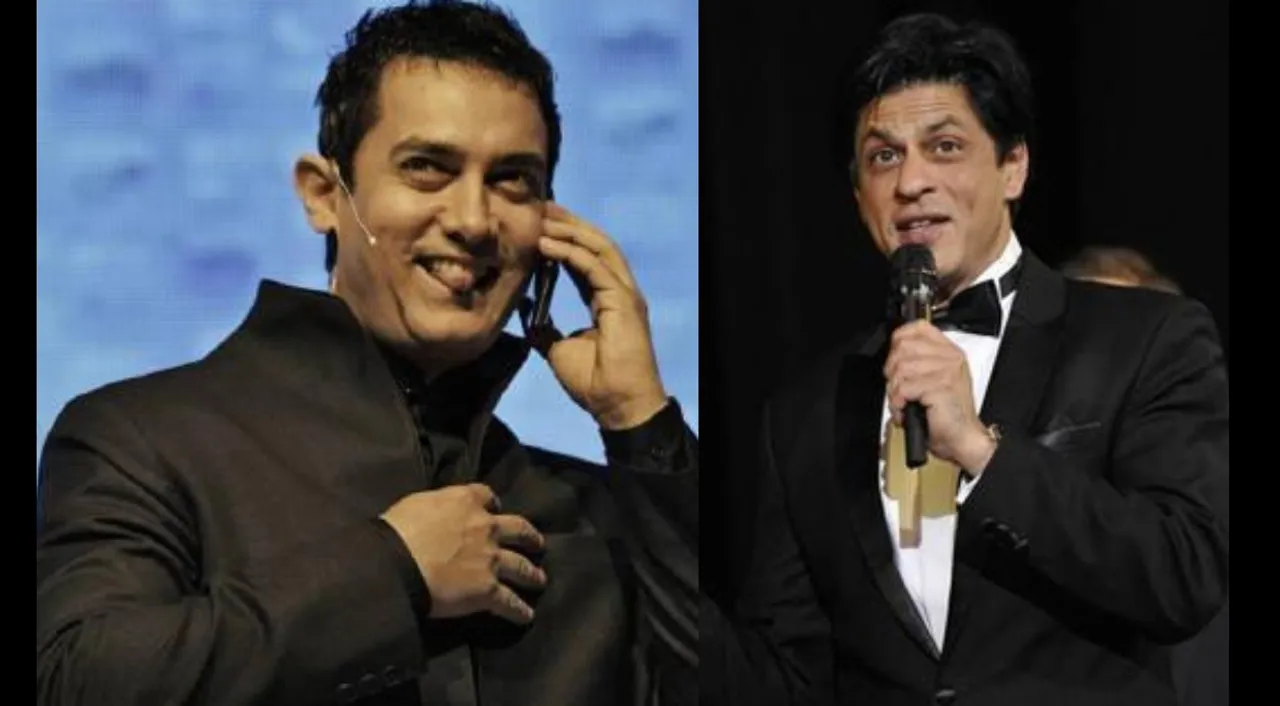  Shah Rukh Khan and Aamir Khan Photograph:(Reuters) 