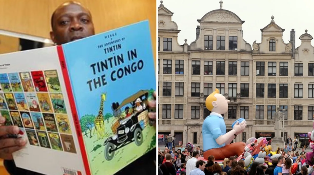  The boy reporter`s adventure in the then Belgian colony was among the first Tintin stories to be serialised by the artist Herge Photograph:(Reuters) 