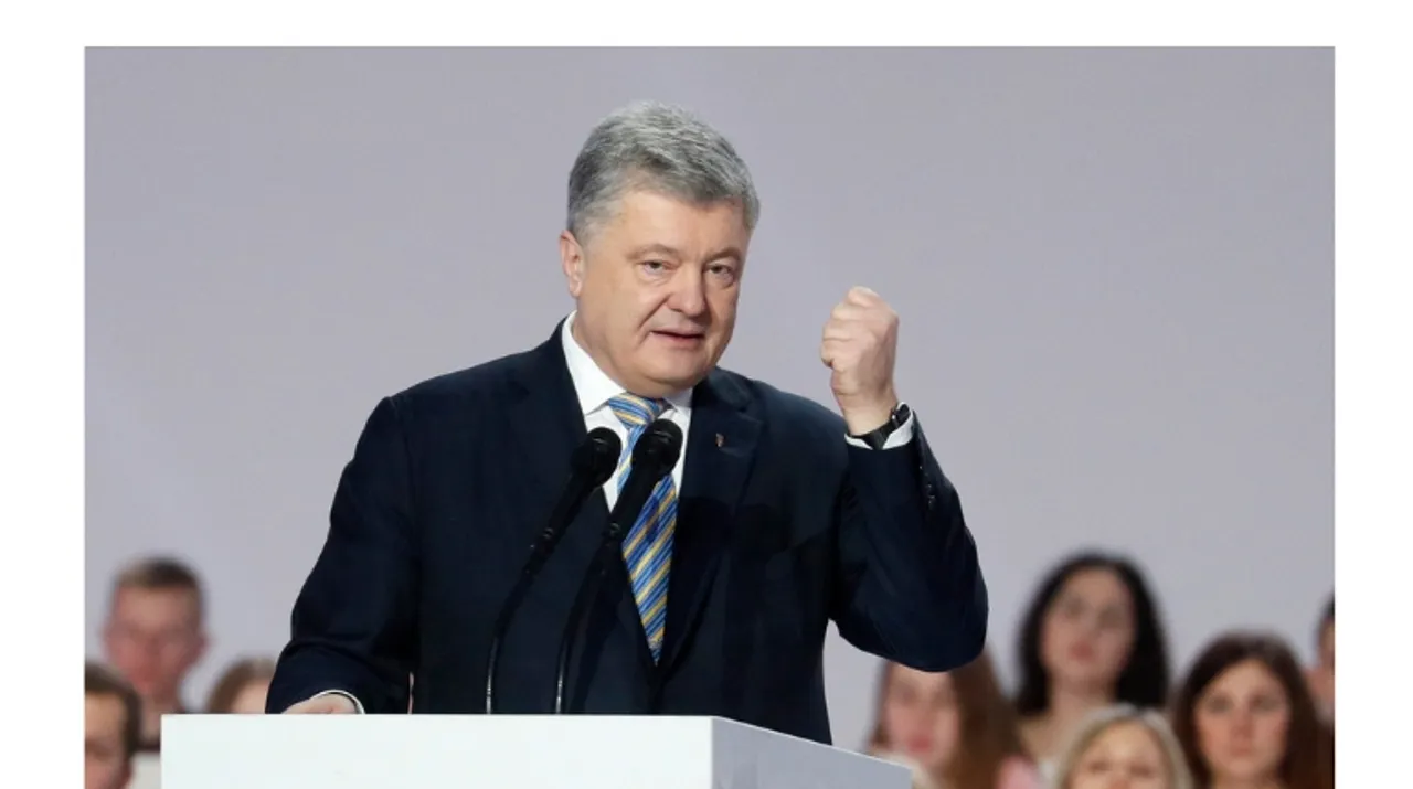  Former Ukrainian President Petro Poroshenko made the remarks in an interview.  Photograph:(Reuters) 