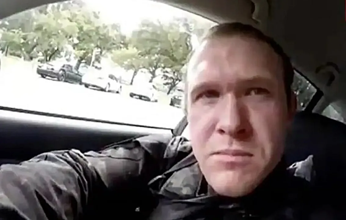  This image grab from a self-shot video that was streamed on Facebook Live on March 15, 2019 by the man who was involved in two mosque shootings in Christchurch. Photograph:(AFP) 