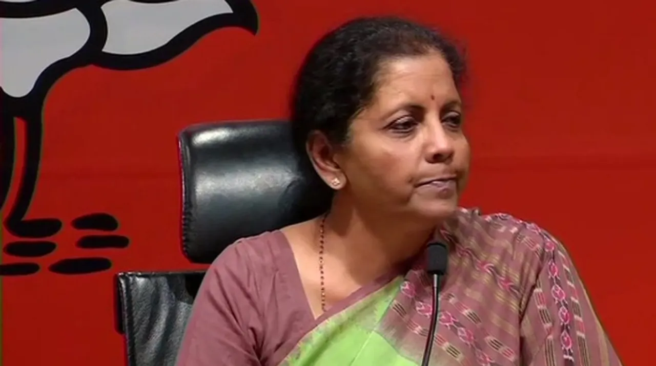 Finance Minister Nirmala Sitharaman Photograph:(ANI) 