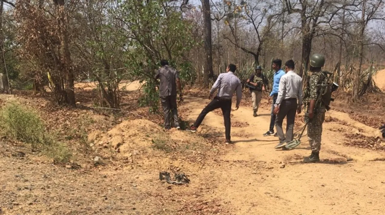  Naxal attack-IED attack  Photograph:(WION Web Team) 