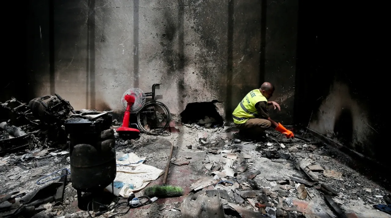  Sri Lanka gunbattle Photograph:(Reuters) 