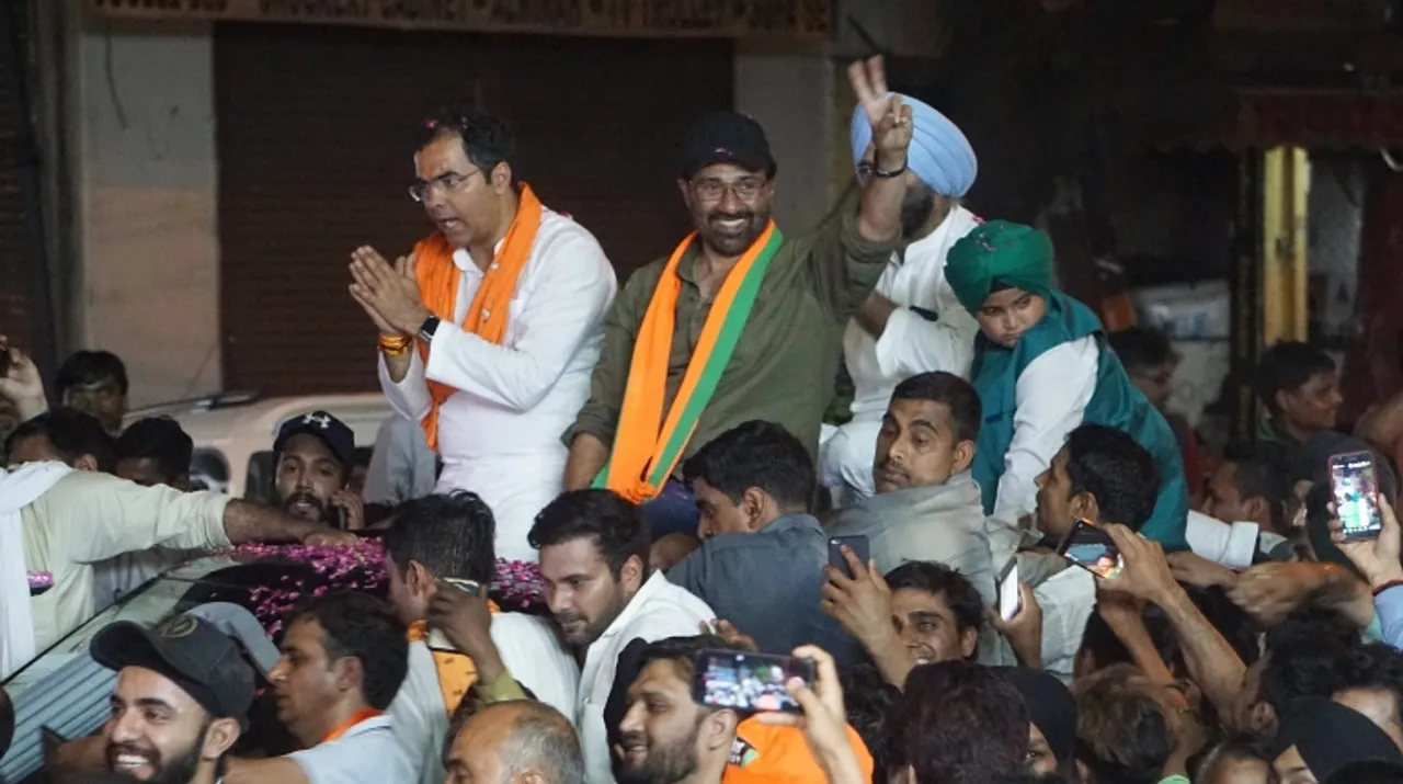  Sunny deol in West delhi Photograph:(PTI) 