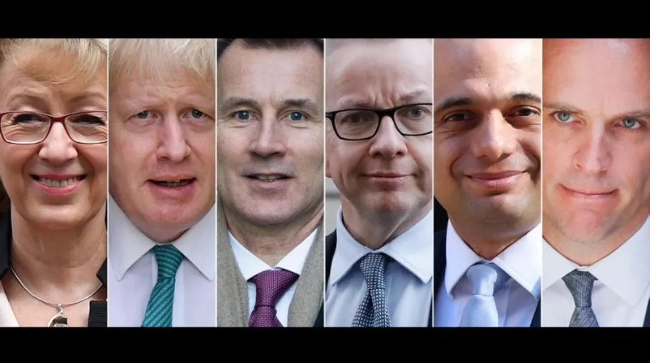  File photo of six main contenders to replace Britain's Prime Minister Theresa May when she resigns on June 7.  Photograph:(AFP) 
